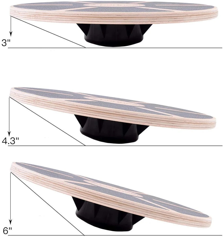 FLG Fitness Revolve Non-Slip Wooden Balance Board