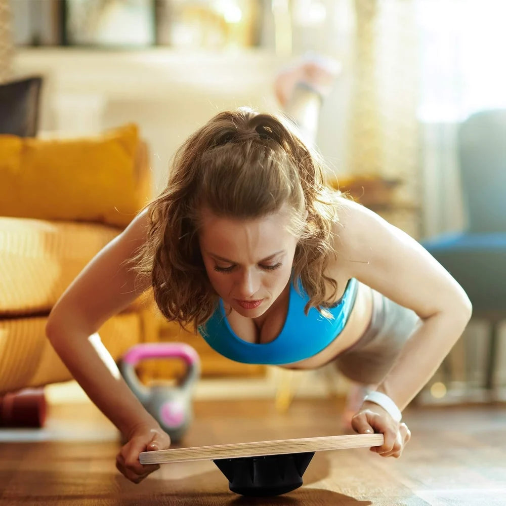 FLG Fitness Revolve Non-Slip Wooden Balance Board